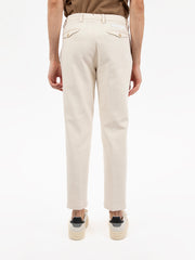 BRIGLIA 1949 - Pantalone carrot beige chiaro