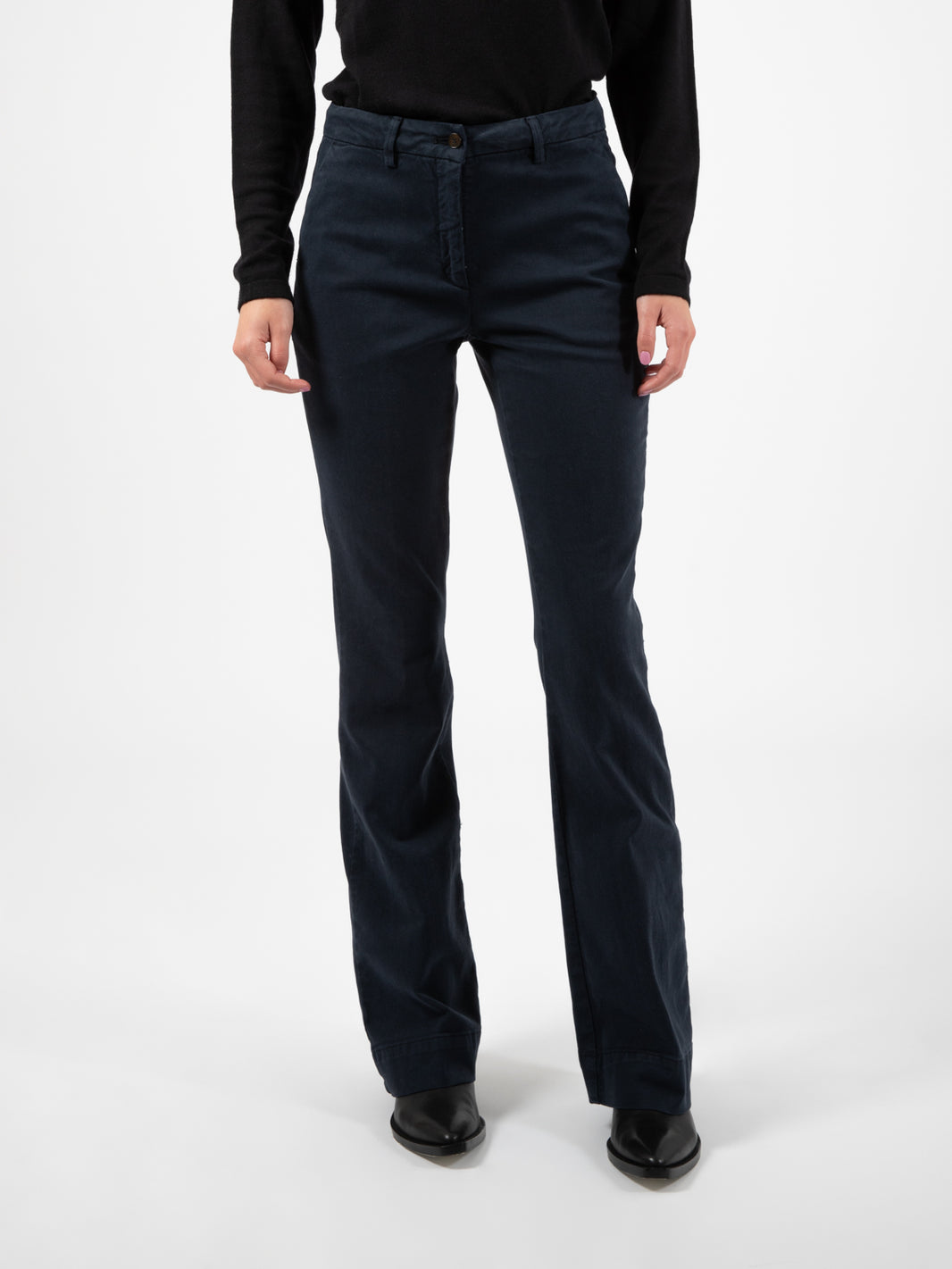 Charlie blue flared trousers