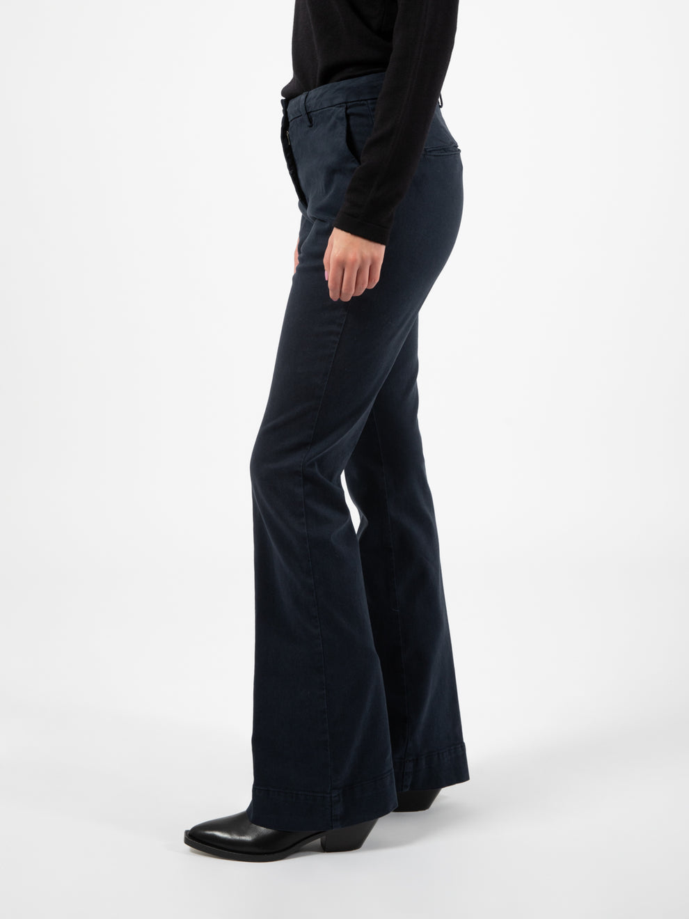 Charlie blue flared trousers