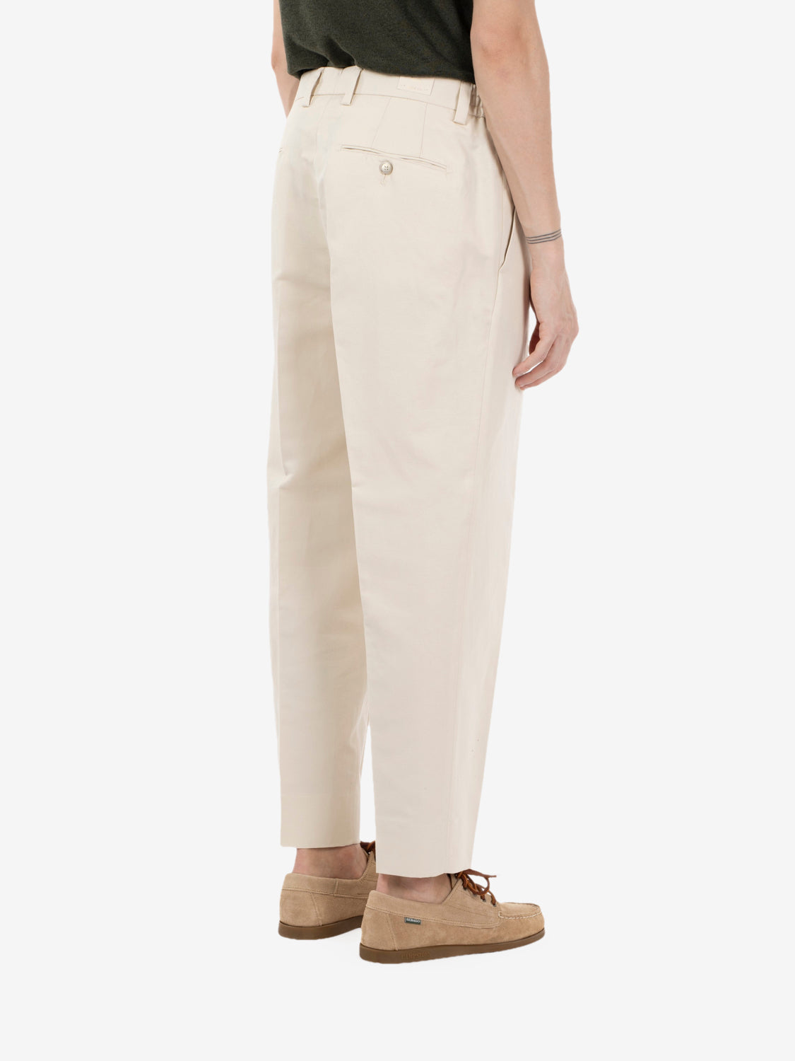 Pantalone Portofino carrot fit beige