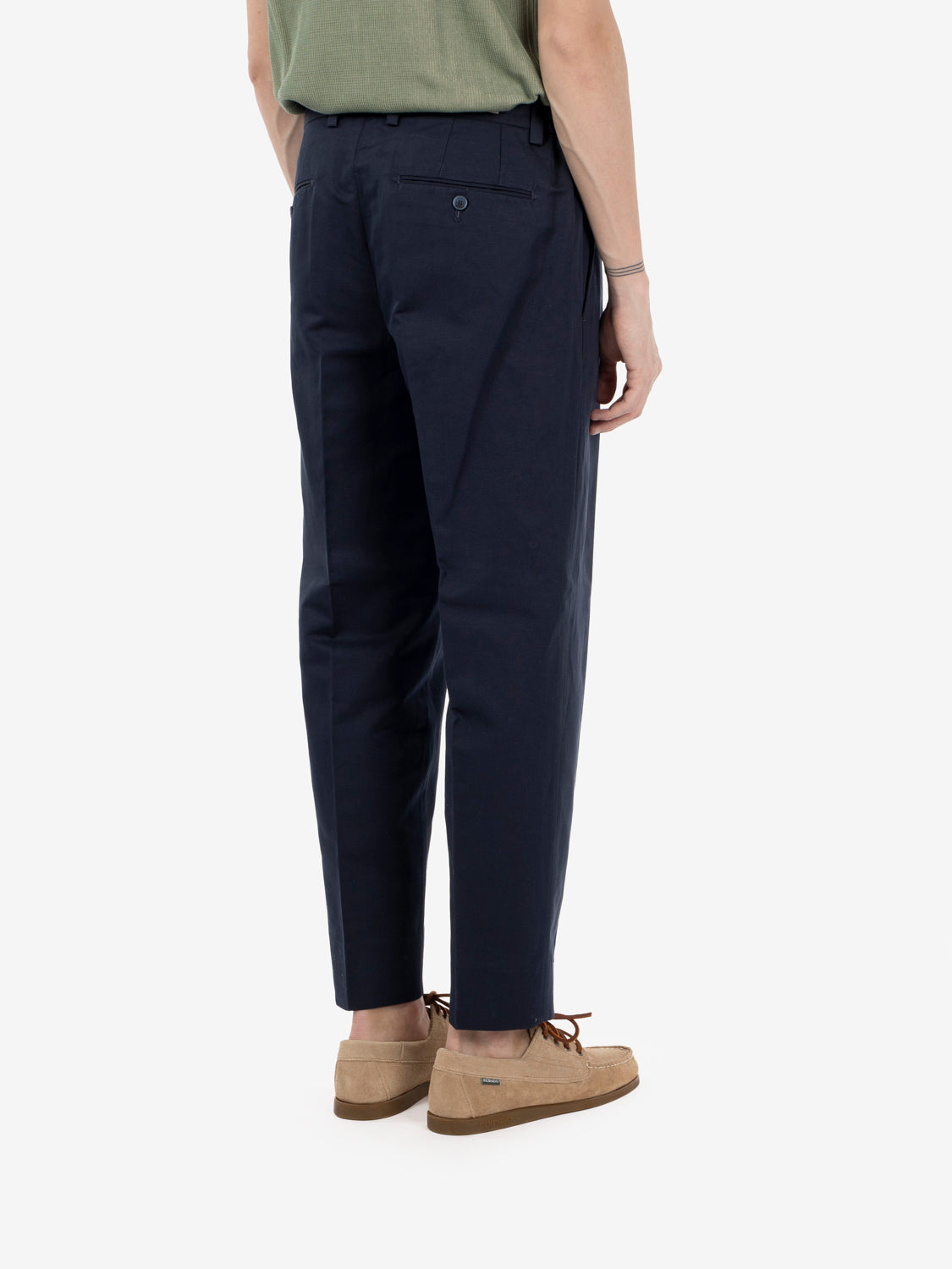 PORTOFINOS TROUSERS LINEN-COTTON KNITTED NAVY PORTOFINOS/300050_00011