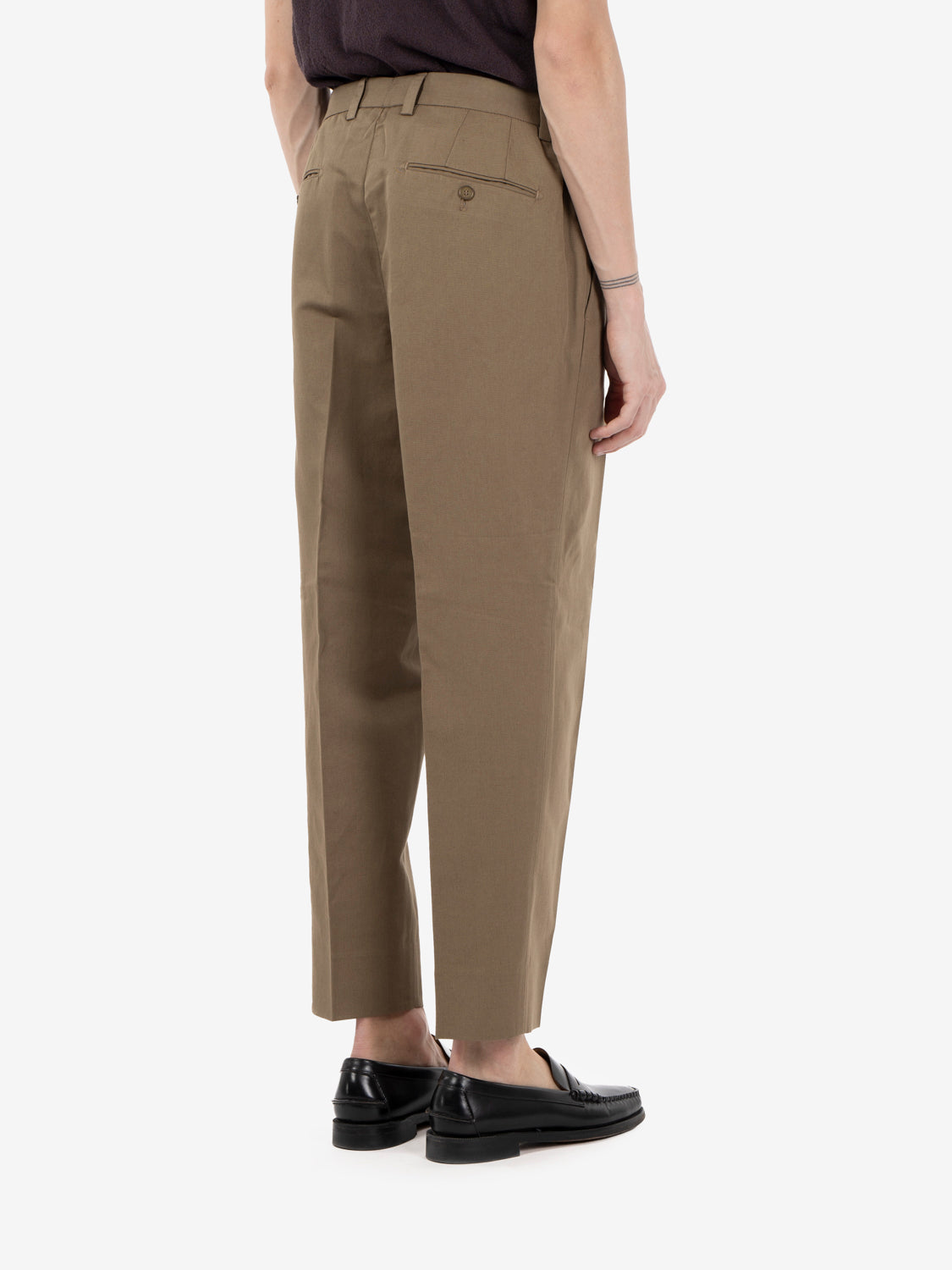 PORTOFINOS TROUSERS LINEN-COTTON KNITTED DOVE GREY PORTOFINOS/300050_00063