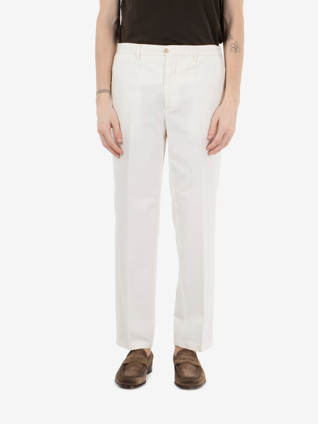 ARSENALD TROUSERS LINEN-COTTON TRICOAT WHITE ARSENALD/300016_00120