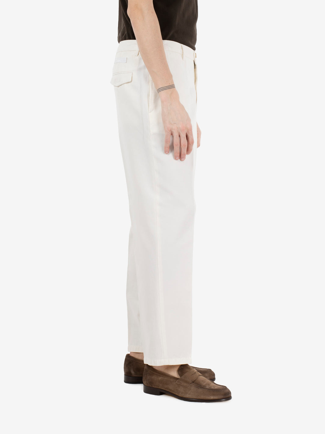 ARSENALD TROUSERS LINEN-COTTON TRICOAT WHITE ARSENALD/300016_00120