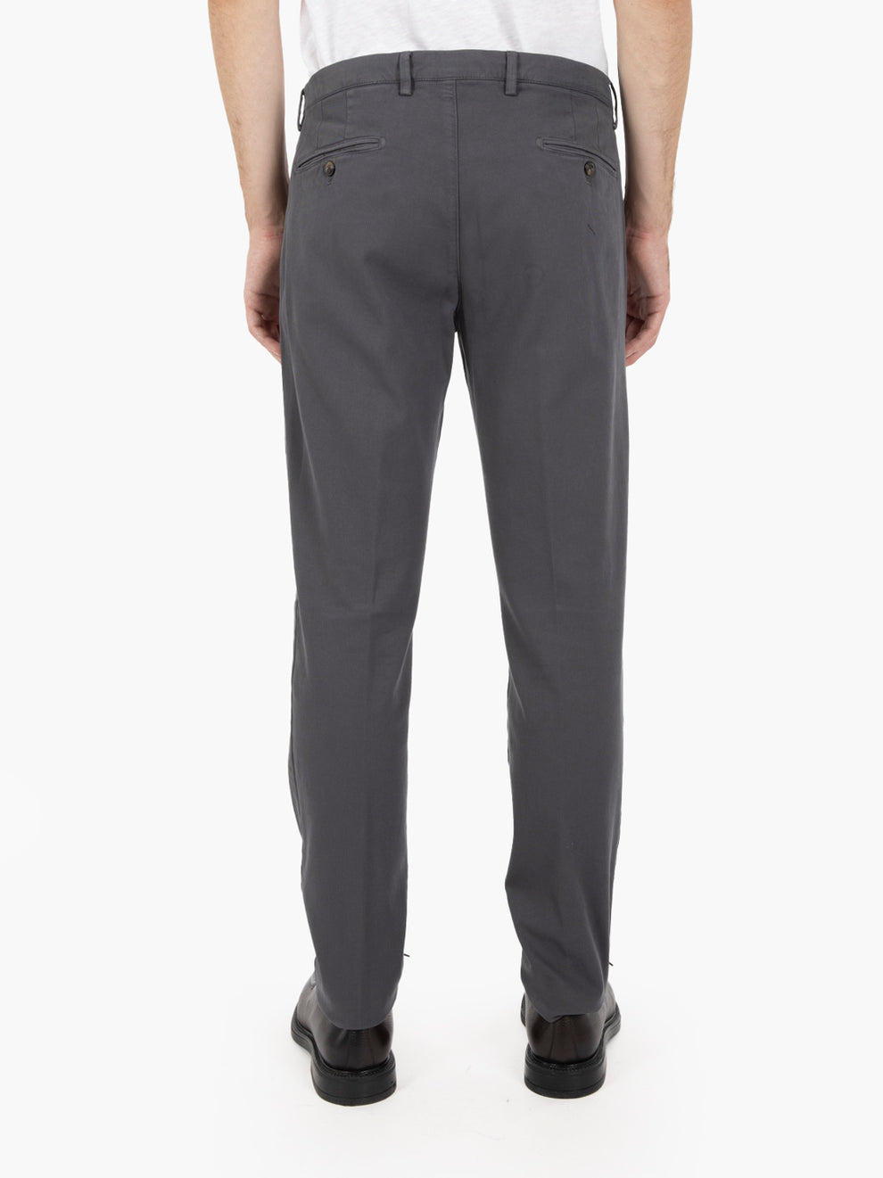 Pantaloni basic grigio medio