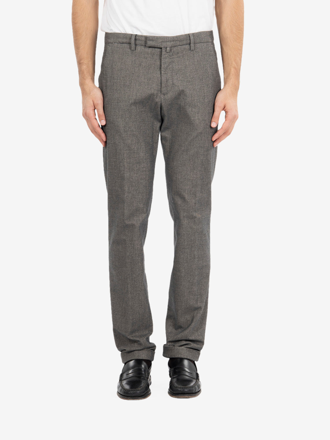Pantaloni BG03 con balza grigio
