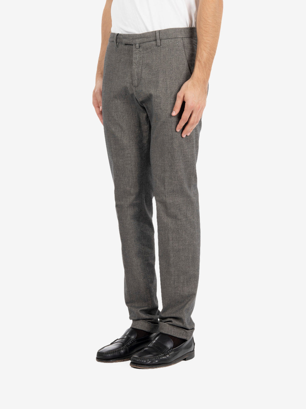 Pantaloni BG03 con balza grigio