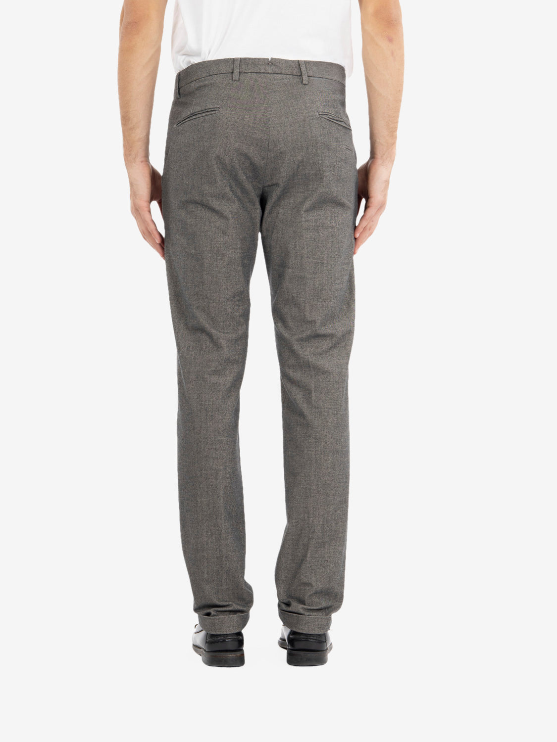 Pantaloni BG03 con balza grigio