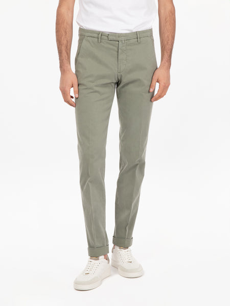 Pantaloni BG03 soft touch verde salvia