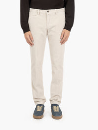 BG05 ribbed cotton and linen trousers