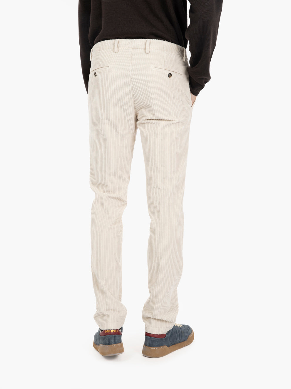 Pantaloni BG05 in cotone a coste lino