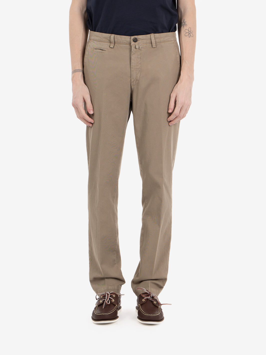 Pantaloni BG05 tricotina tortora