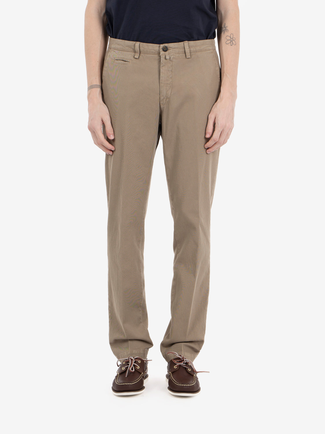 Pantaloni BG05 tricotina tortora