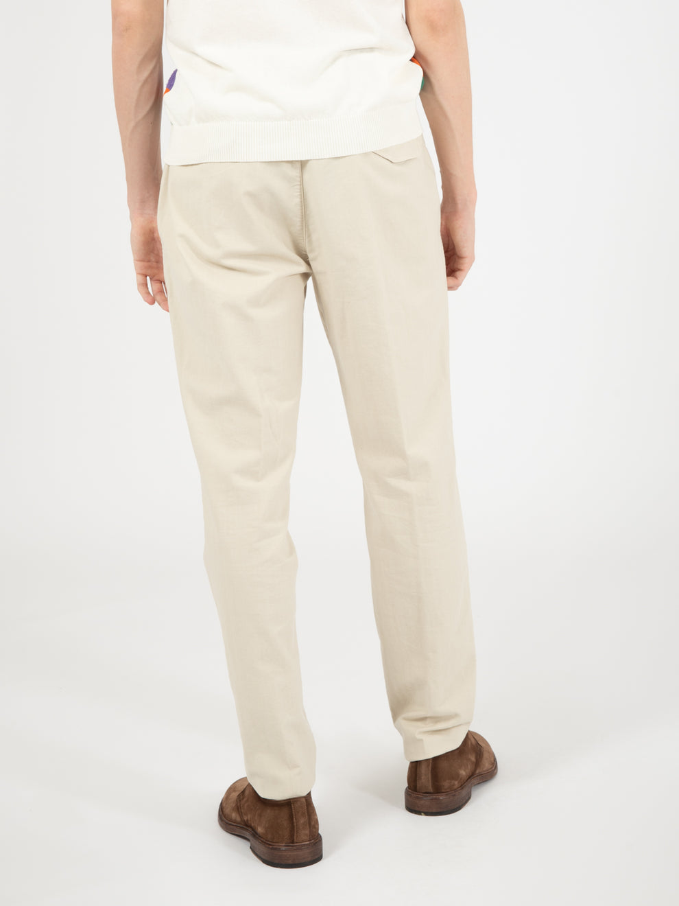 Pantaloni BG32 in cotone panna
