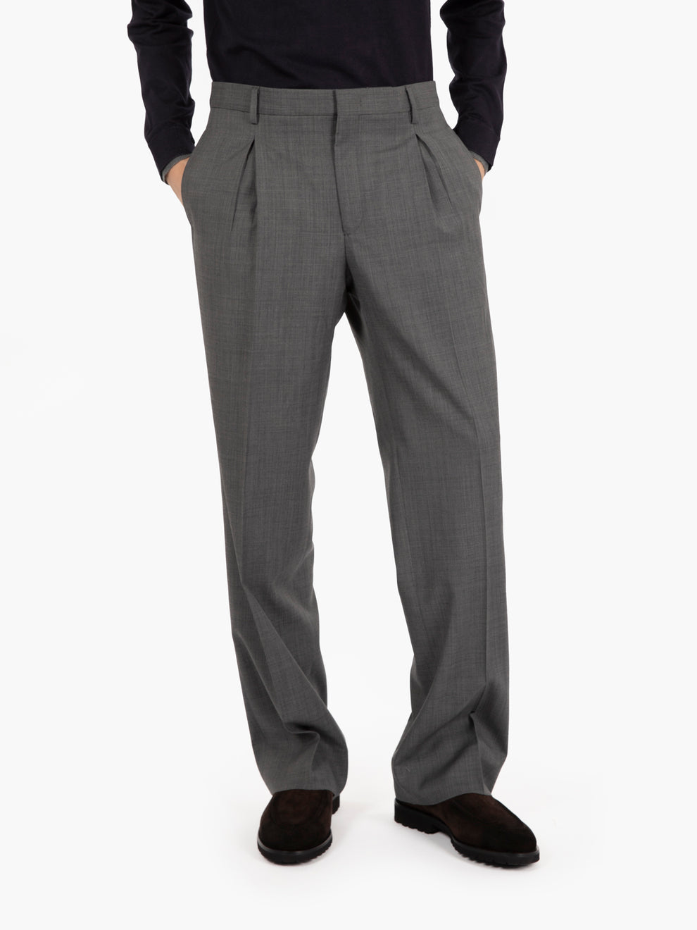 Borgonuovo grey trousers