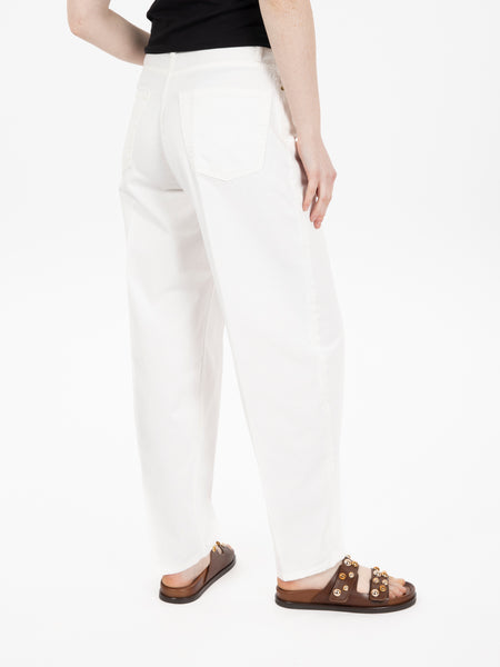 Pantaloni carrot fit bianchi