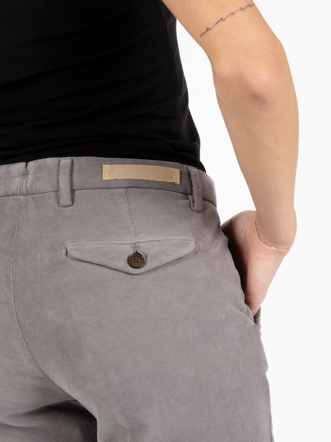 Pantaloni chino Nicole grigio