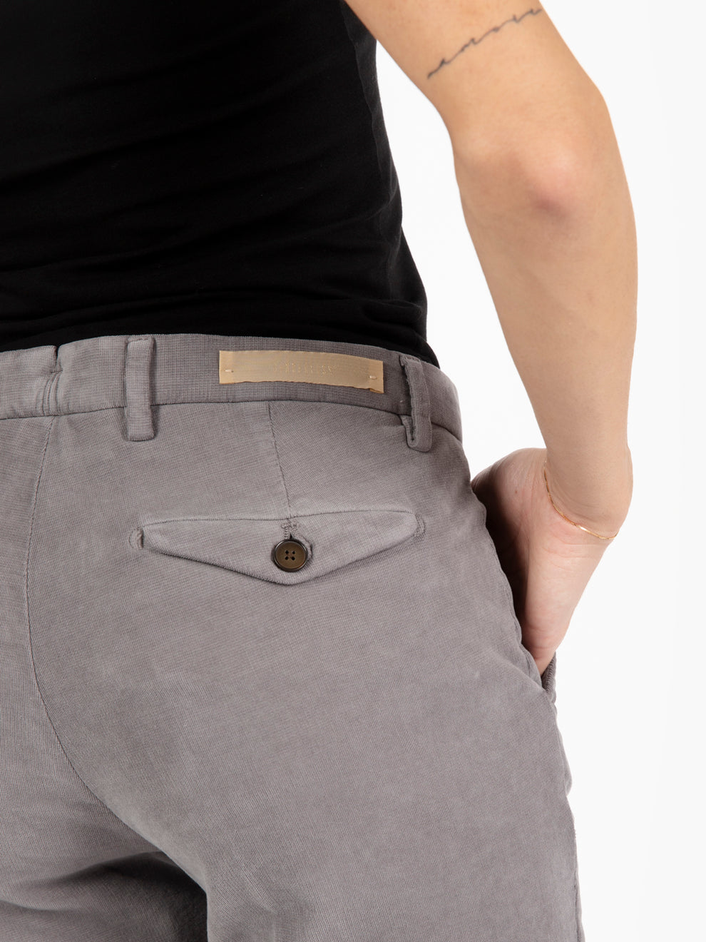 Pantaloni chino Nicole grigio