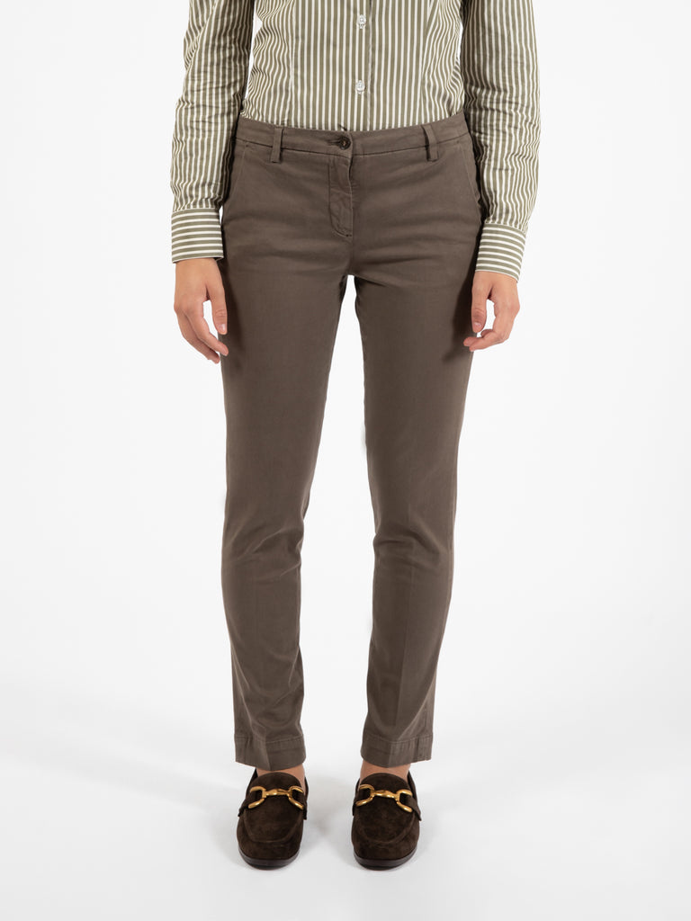 BRIGLIA 1949 - Pantaloni chino Nicole marrone