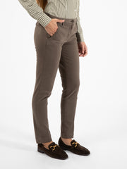 BRIGLIA 1949 - Pantaloni chino Nicole marrone