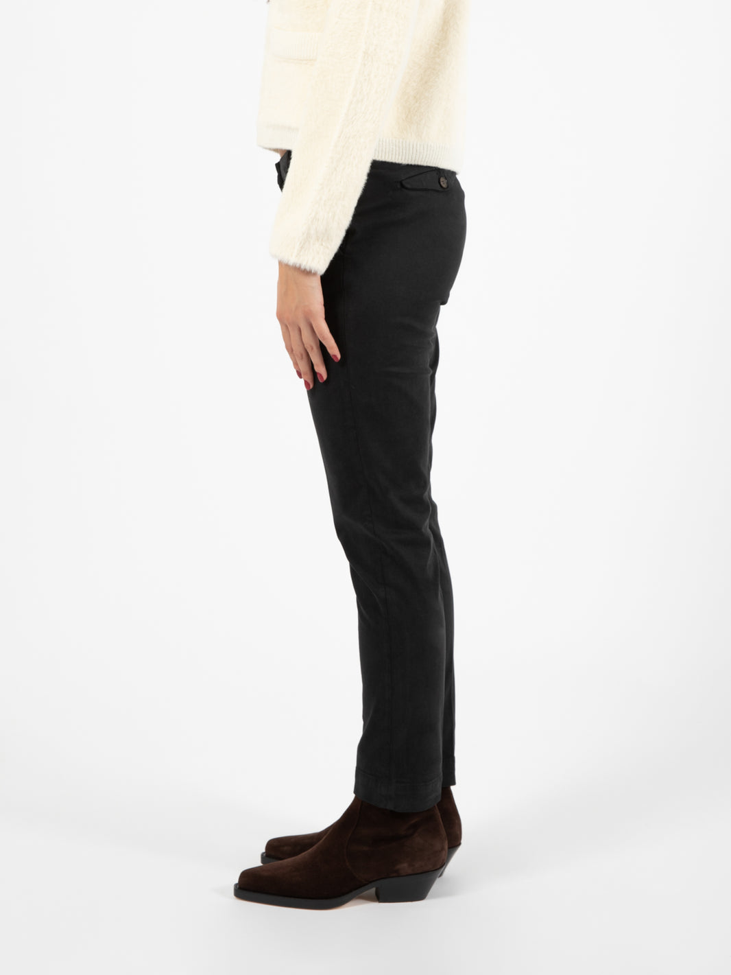 Pantaloni chino Nicole nero