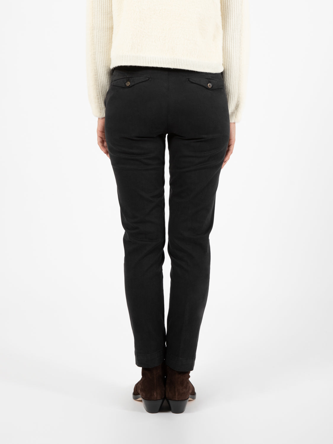 Pantaloni chino Nicole nero
