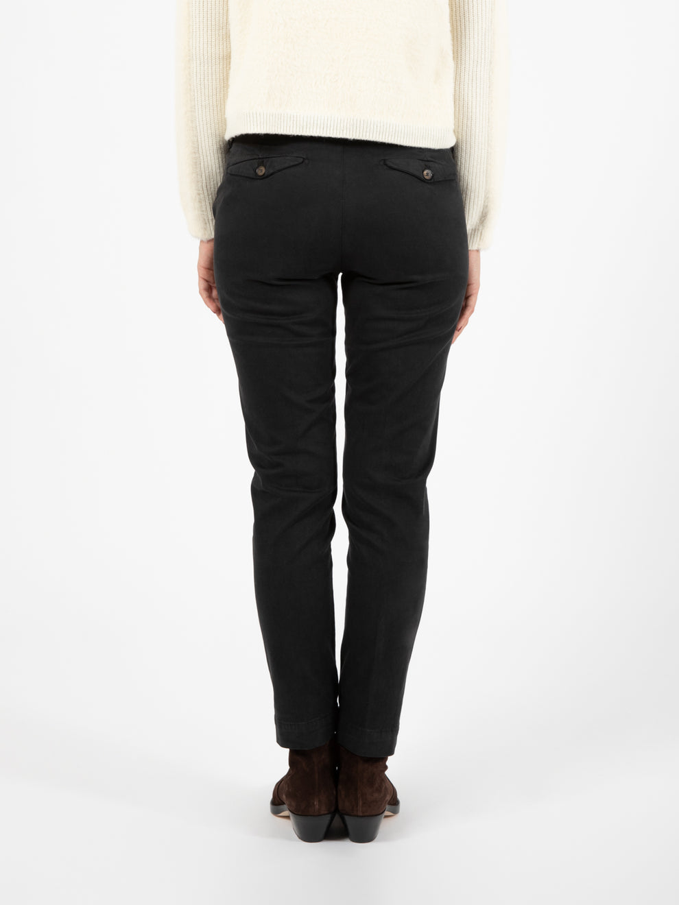 Pantaloni chino Nicole nero