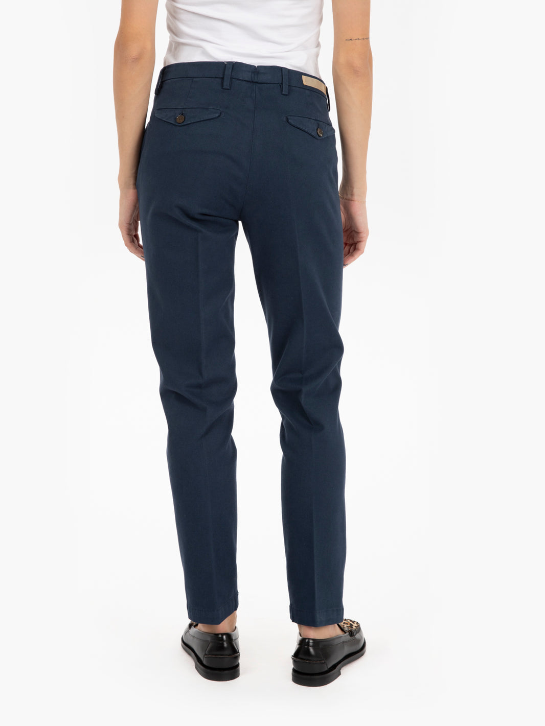 Pantaloni chino slim fit blu cina