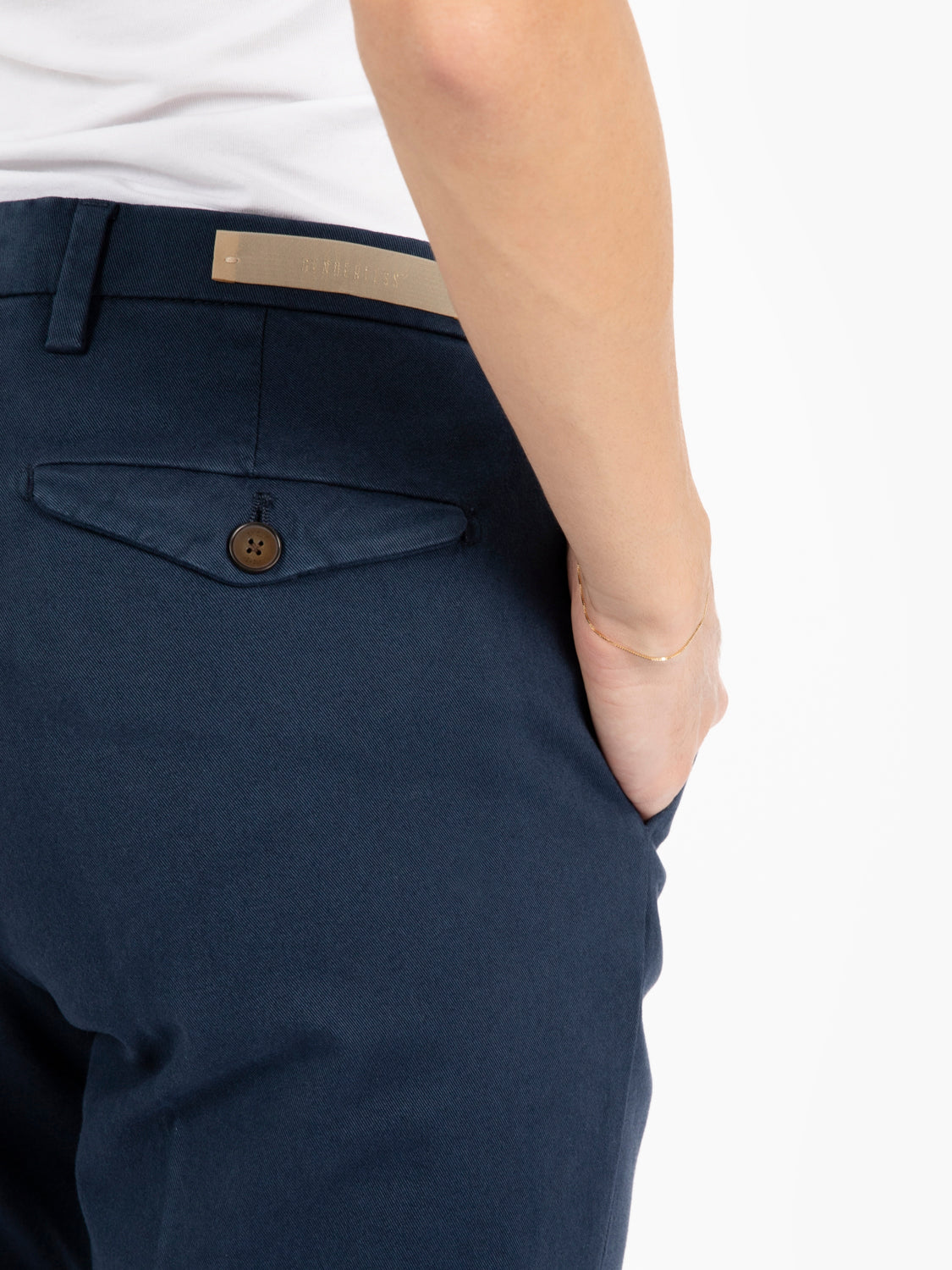 Pantaloni chino slim fit blu cina