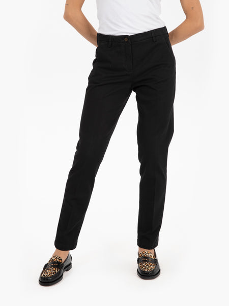 Pantaloni chino slim fit nero