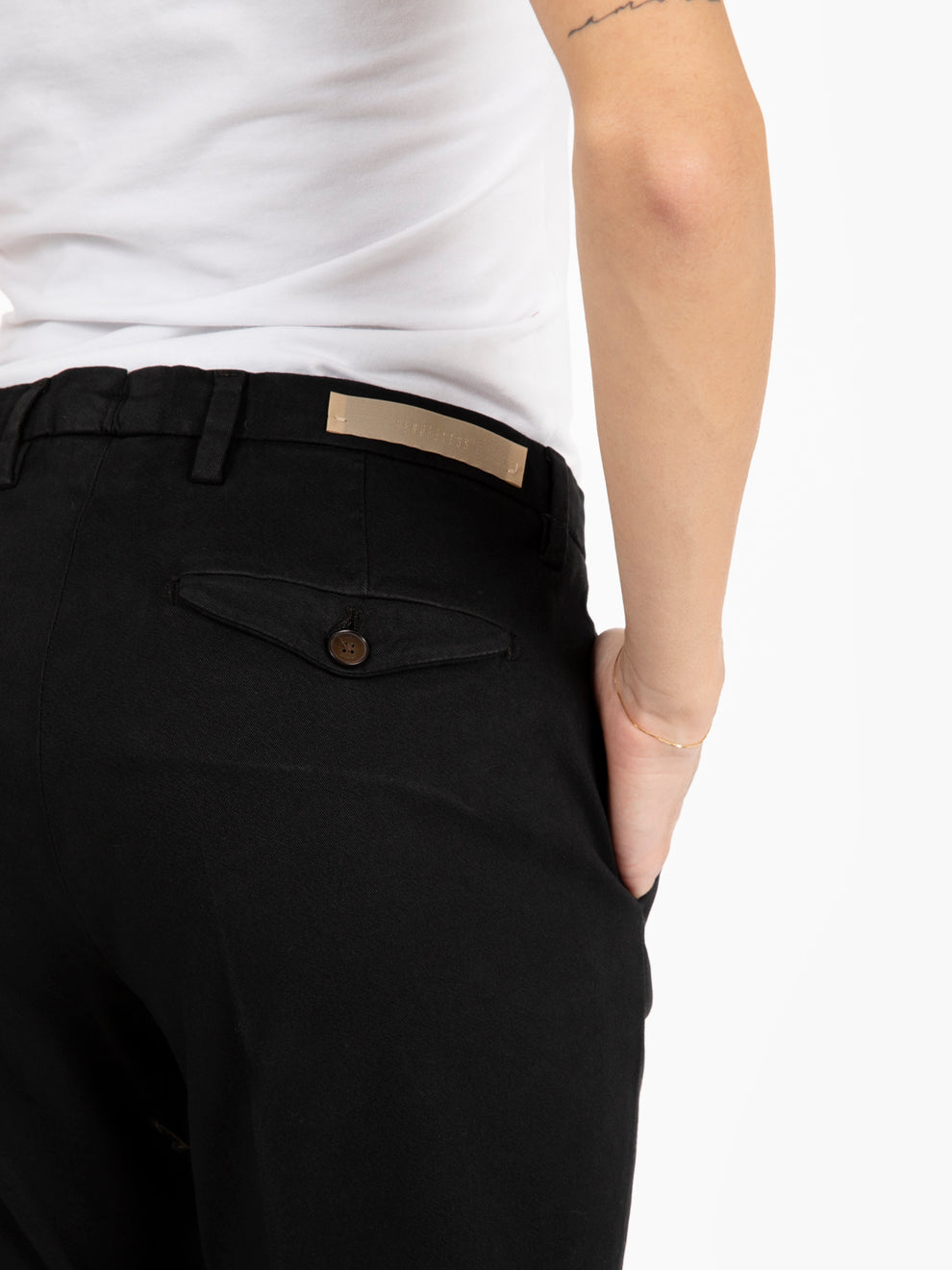 Pantaloni chino slim fit nero