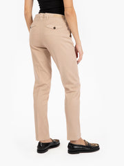 BRIGLIA 1949 - Pantaloni chino slim fit rosa antico