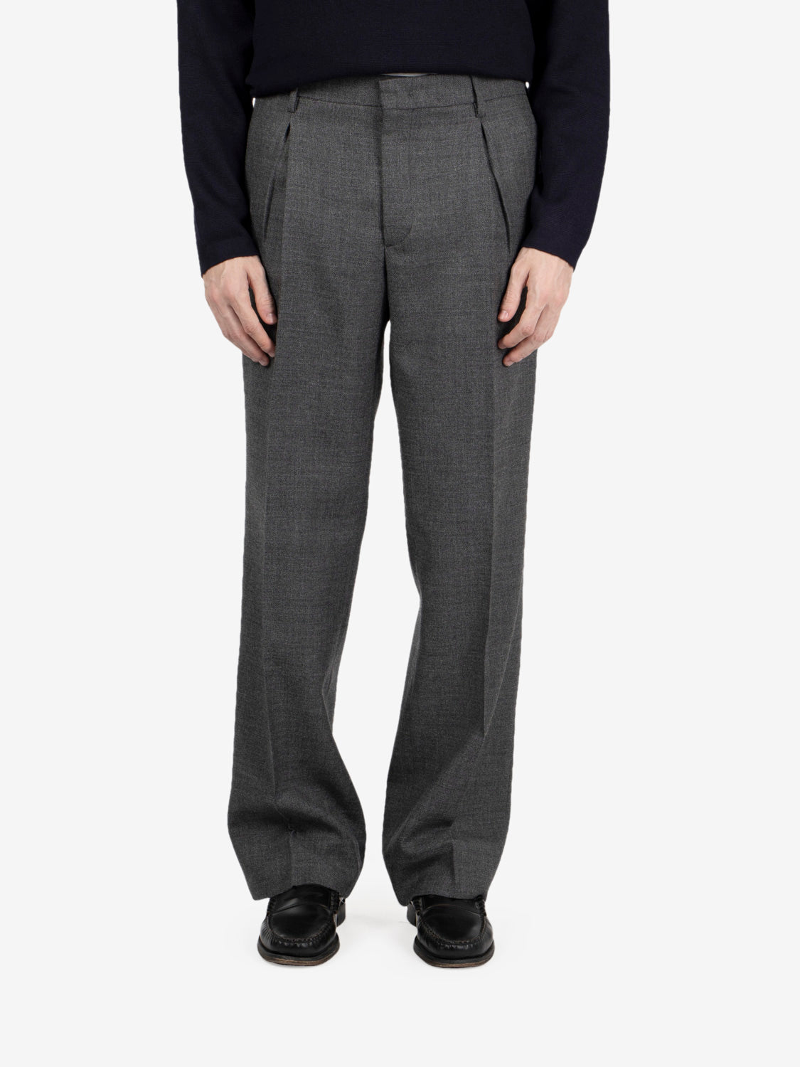 Pantaloni con pinces Borgonuovo grigio