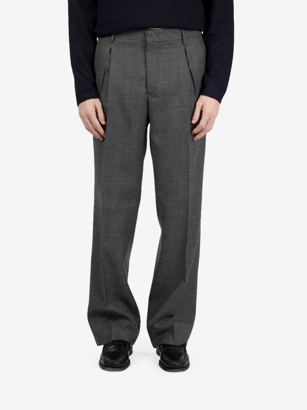Pantaloni con pinces Borgonuovo grigio