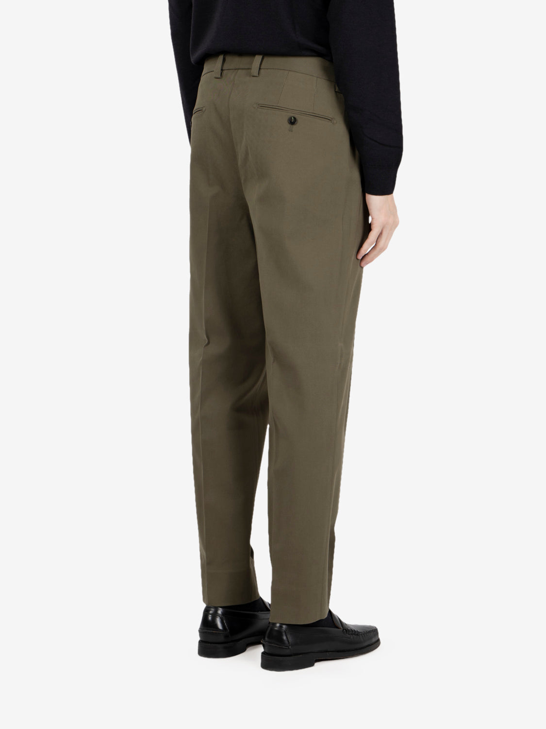 Green Portofinos trousers with pleats