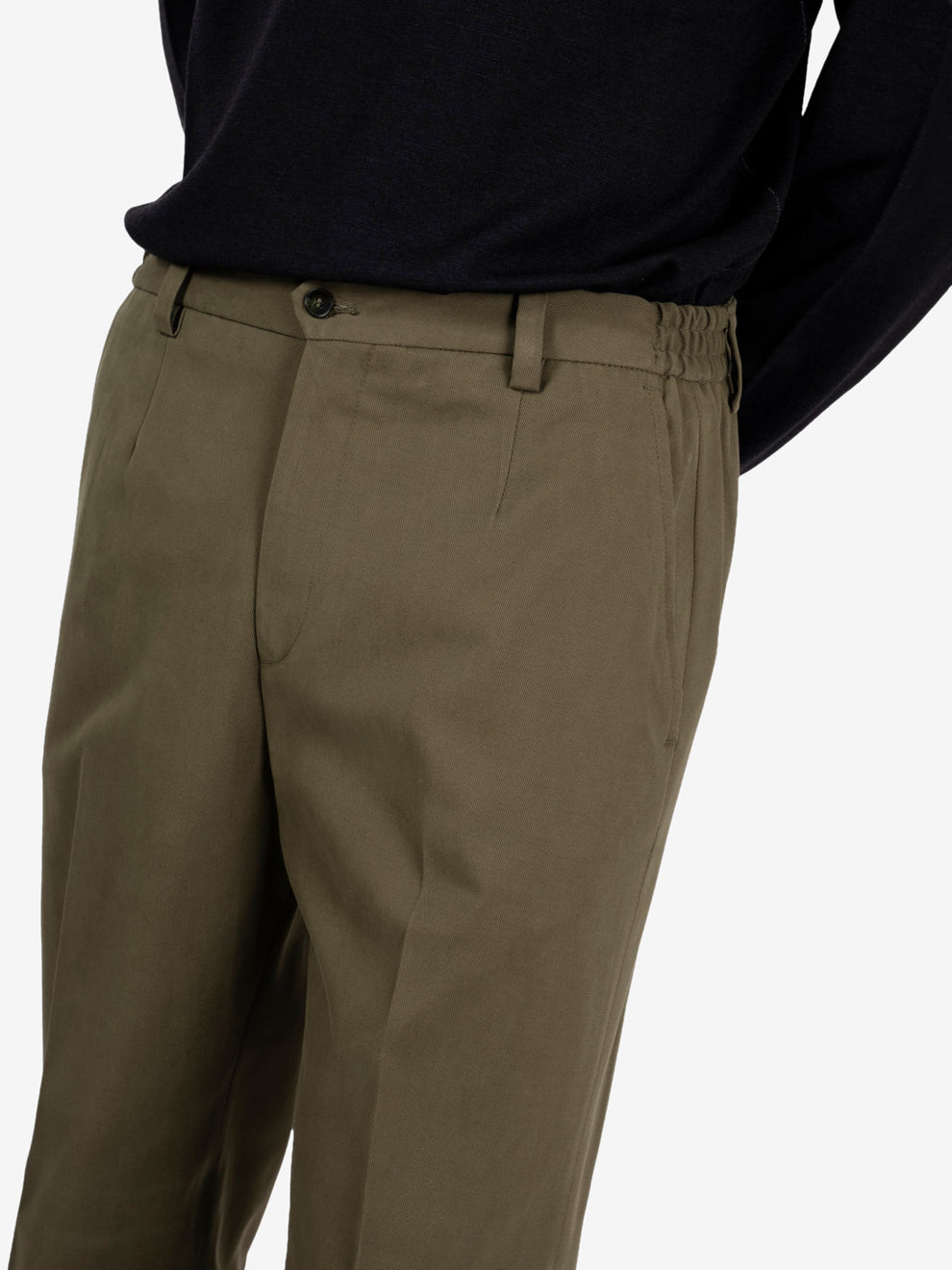 Green Portofinos trousers with pleats