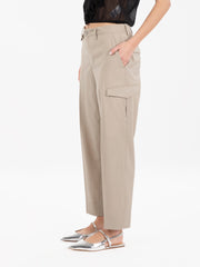 BRIGLIA 1949 - Pantaloni con tasche fresco lana beige havana