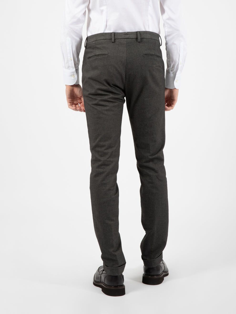 Pantaloni effetto denim verde/grigio