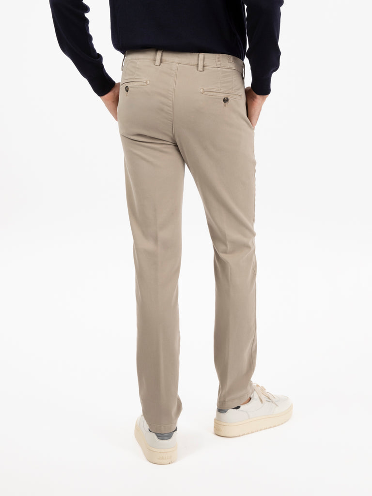 BRIGLIA 1949 - Pantaloni elasticizzati operati beige