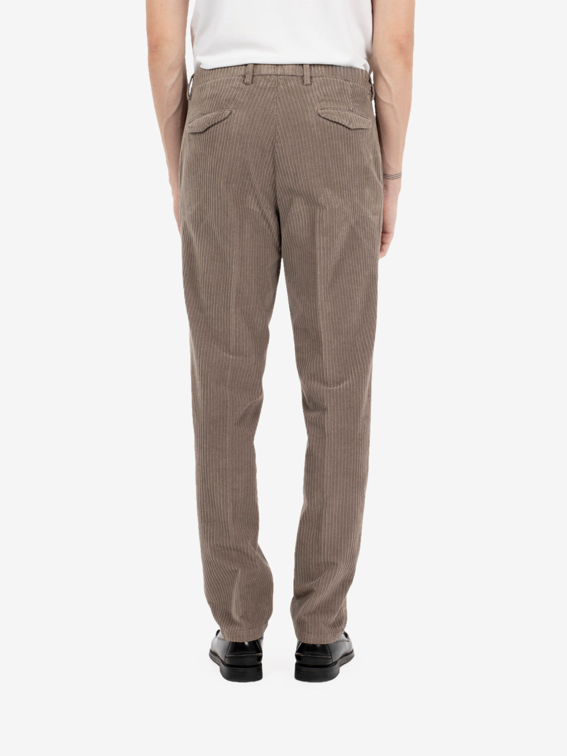 Pantaloni in velluto a coste bisquit