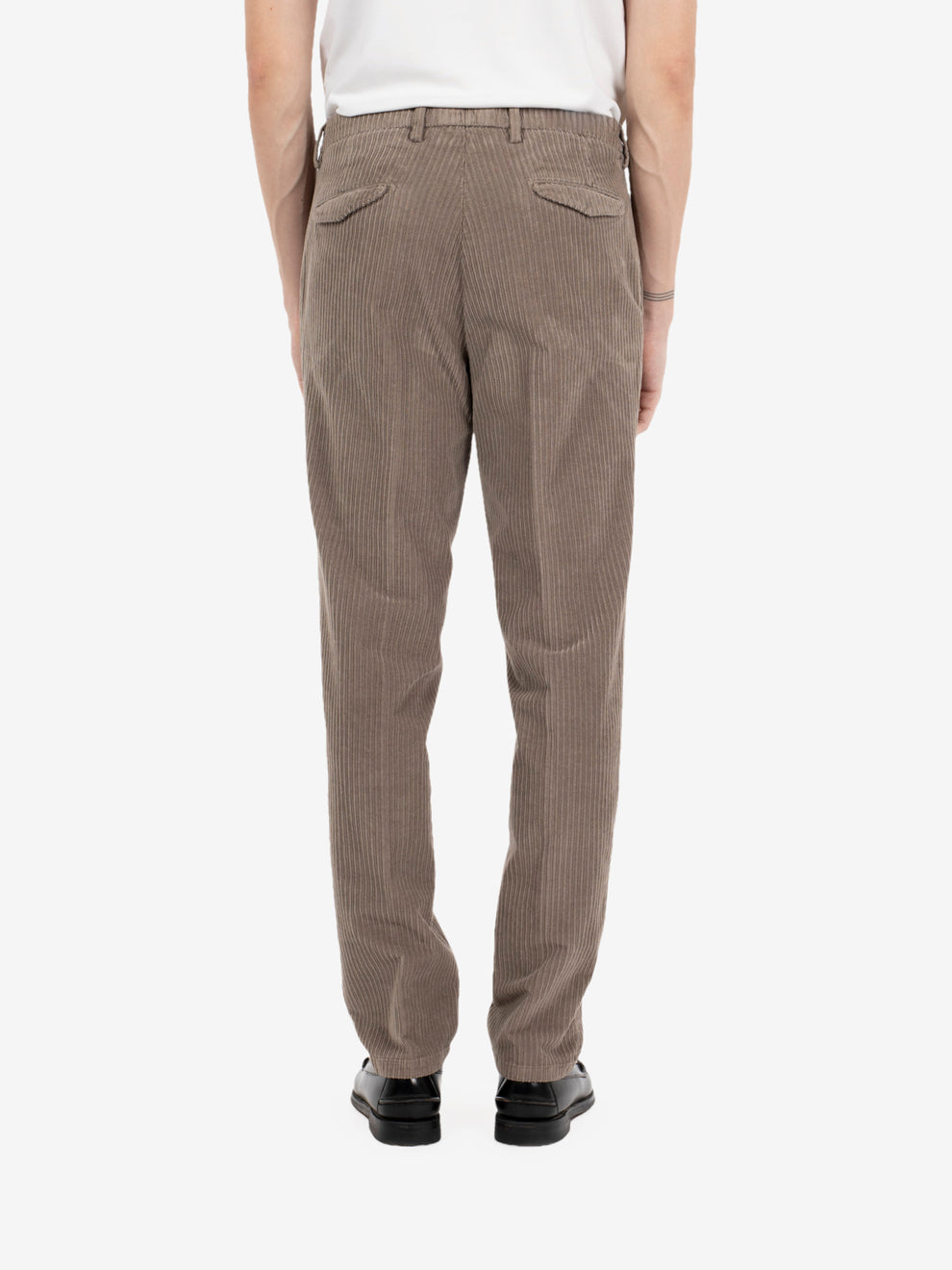 Pantaloni in velluto a coste bisquit