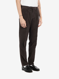 Pantaloni in velluto a coste moro
