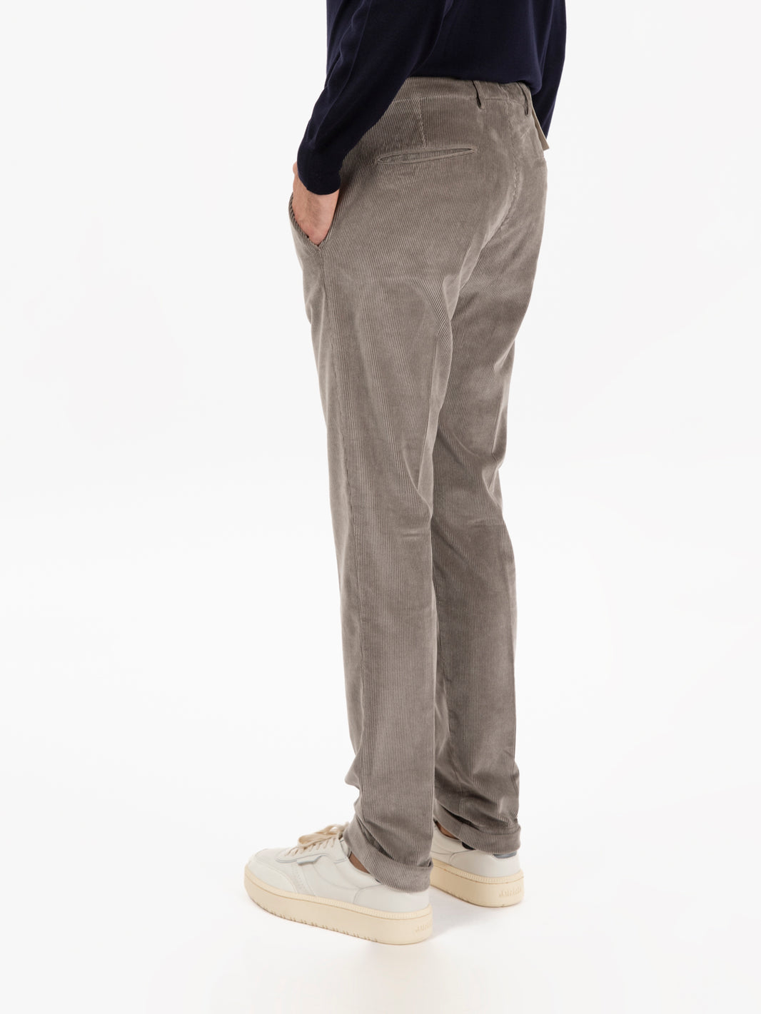 Pantaloni in velluto a costine biscuit