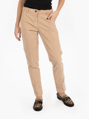 BRIGLIA 1949 - Pantaloni in velluto chino Nicole beige