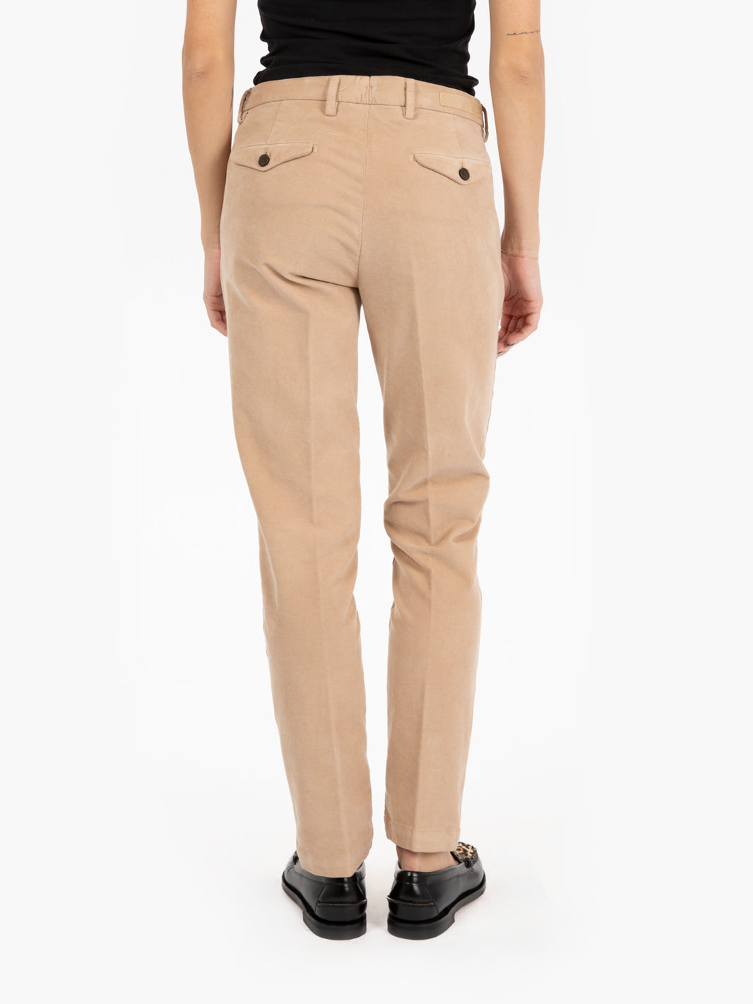 Pantaloni in velluto chino Nicole beige