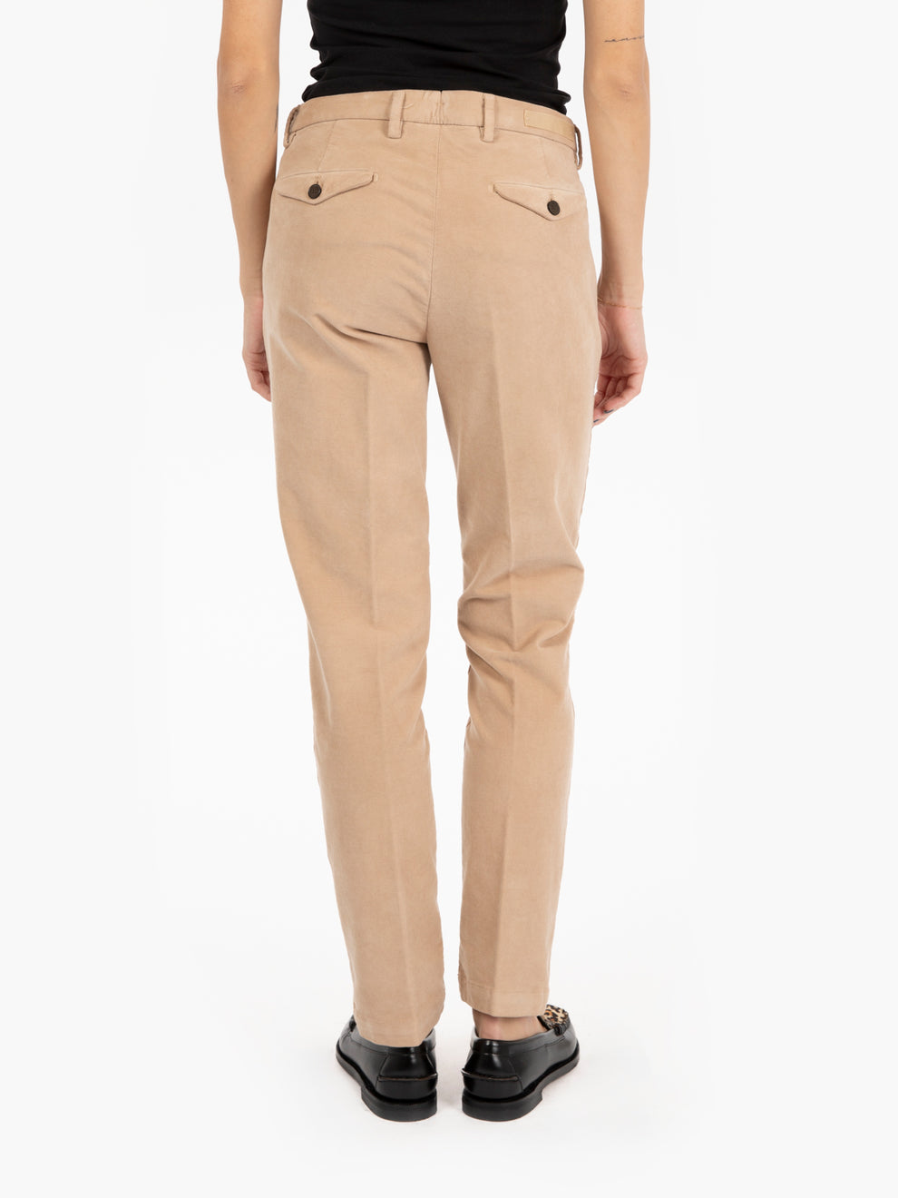 Pantaloni in velluto chino Nicole beige