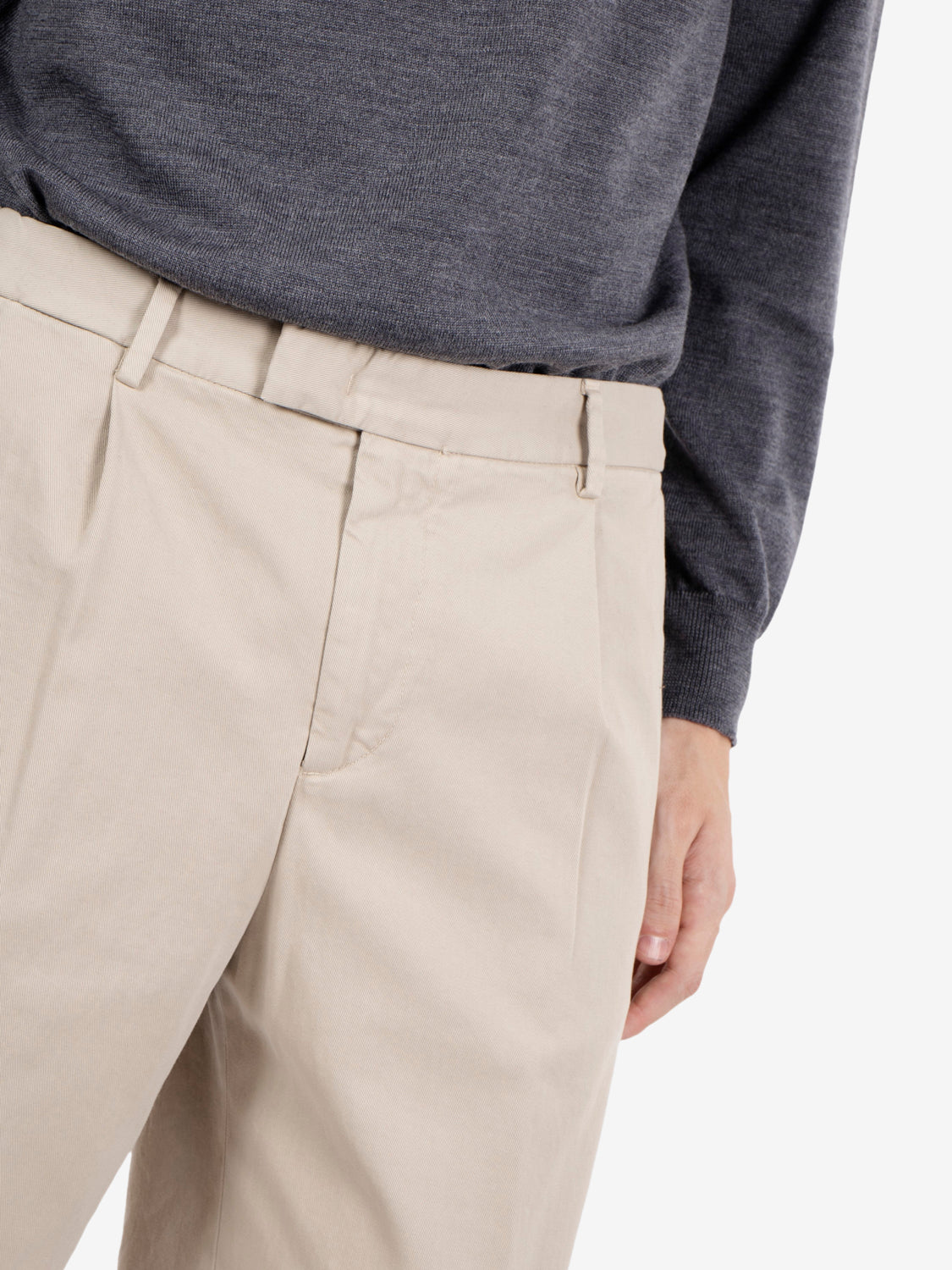 Pantaloni Margutta gabardina sabbia
