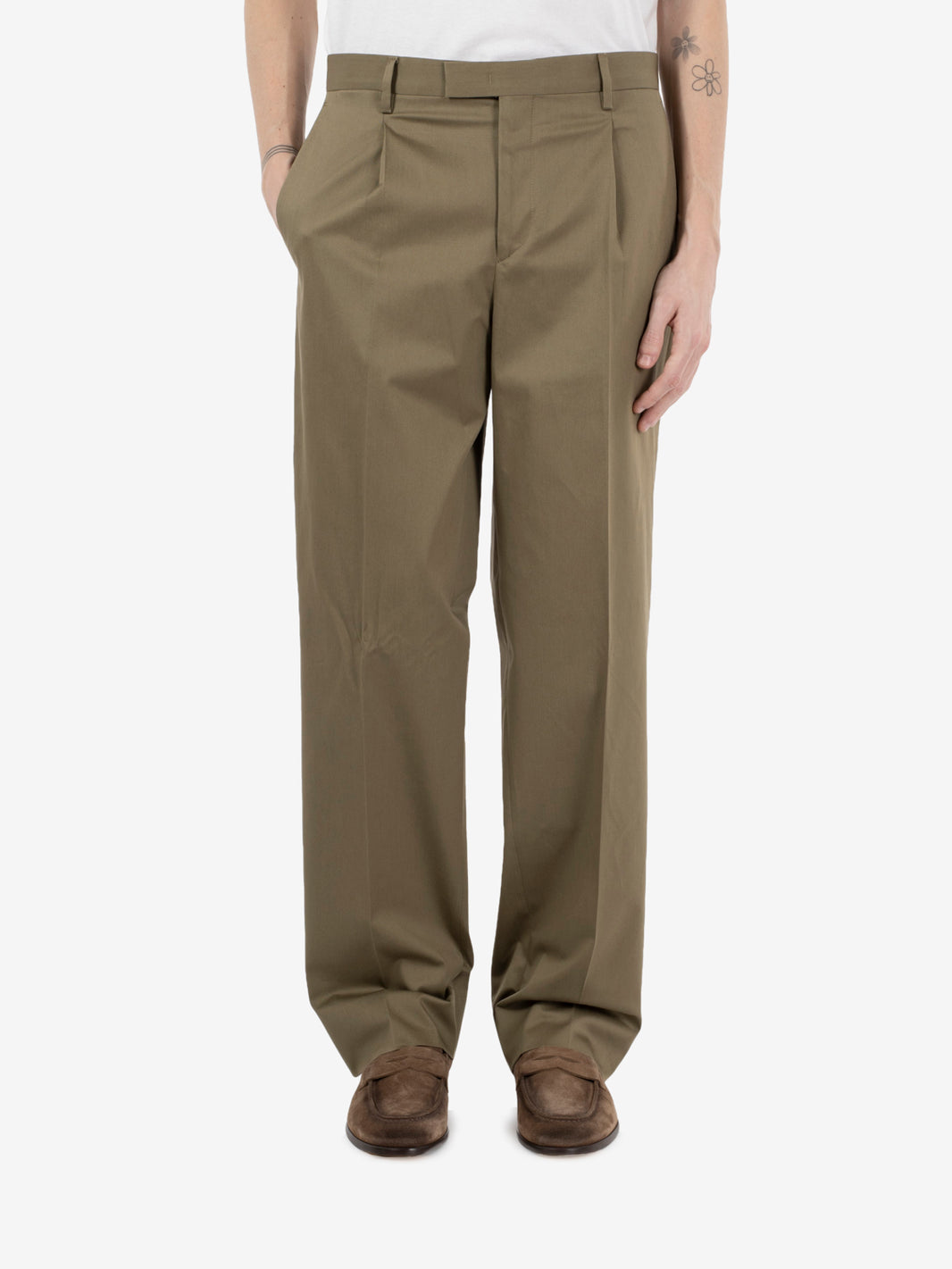 MARGUTTAS COTTON TROUSERS MUD MARGUTTAS/300100_00062