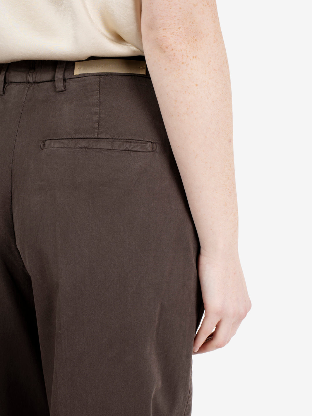 Briglia 1949 Trousers Straight fit dark brown cotton trousers