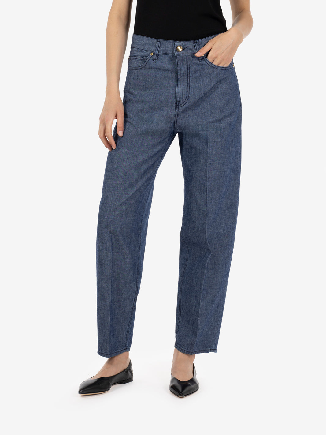 Paris blue denim trousers